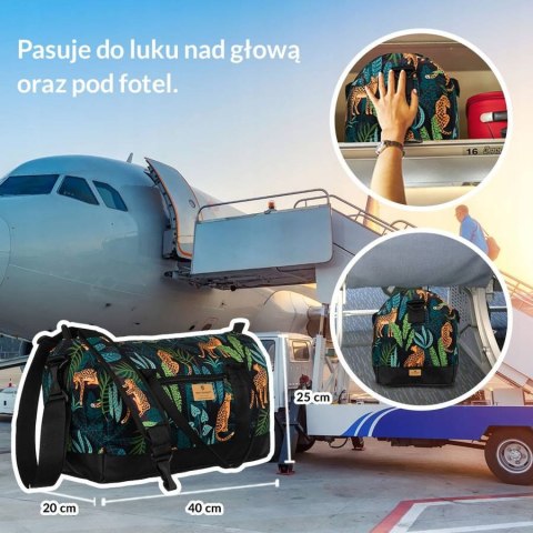 Wzorzysta torba podróżna na bagaż podręczny - Peterson Wzorzysta torba podróżna na bagaż podręczny - Peterson