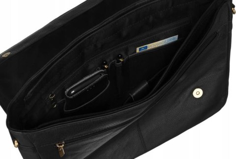 Pojemna, skórzana torba na laptopa do 15 cali - Peterson Pojemna, skórzana torba na laptopa do 15 cali - Peterson