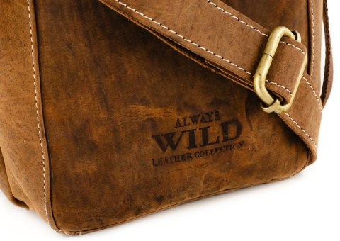 Męska listonoszka z bydlęcej skóry naturalnej - Always Wild Męska listonoszka z bydlęcej skóry naturalnej - Always Wild