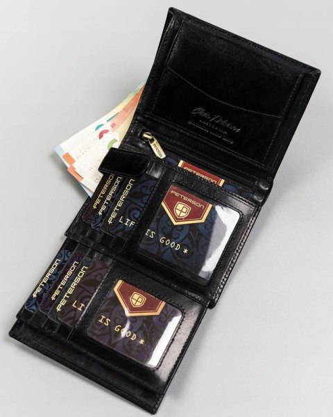 Duży portfel męski bez zapięcia - Peterson Duży portfel męski bez zapięcia - Peterson