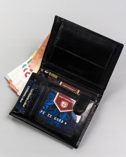 Duży portfel męski bez zapięcia - Peterson Duży portfel męski bez zapięcia - Peterson