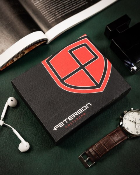 Duży portfel męski z systemem RFID Protect - Peterson Duży portfel męski z systemem RFID Protect - Peterson