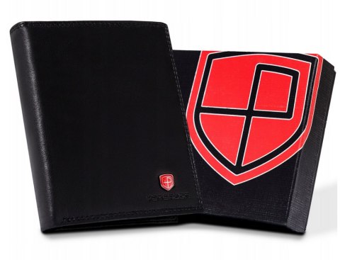Duży, skórzany portfel męski z systemem RFID - Peterson Duży, skórzany portfel męski z systemem RFID - Peterson
