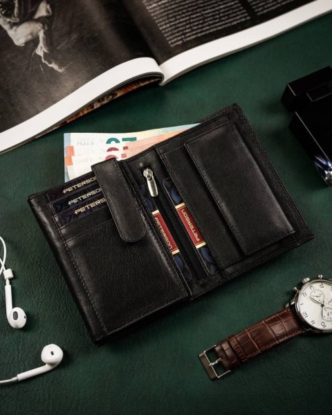 Elegancki, skórzany portfel męski - Peterson Elegancki, skórzany portfel męski - Peterson