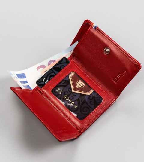 Mały, skórzany portfel damski z systemem RFID Protect - Peterson Mały, skórzany portfel damski z systemem RFID Protect - Peterson