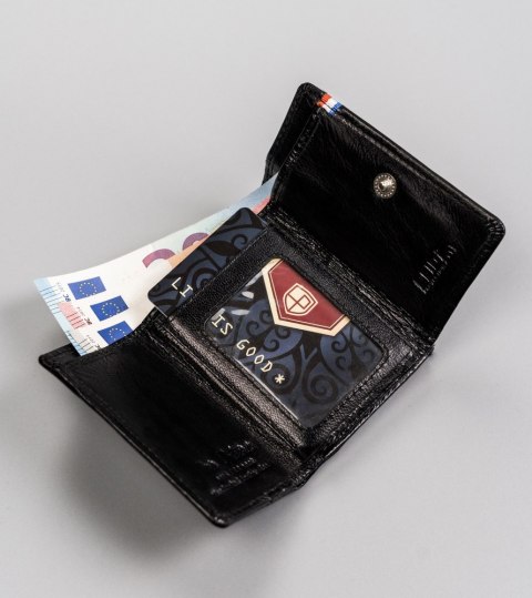 Mały, skórzany portfel damski z systemem RFID Protect - Peterson Mały, skórzany portfel damski z systemem RFID Protect - Peterson
