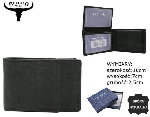 Mały, skórzany portfel męski bez zapięcia - Buffalo Wild Mały, skórzany portfel męski bez zapięcia - Buffalo Wild