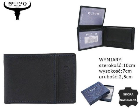 Mały, skórzany portfel męski bez zapięcia - Buffalo Wild Mały, skórzany portfel męski bez zapięcia - Buffalo Wild
