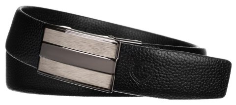 Skórzany pasek męski z elegancką, automatyczną klamrą - Peterson Skórzany pasek męski z elegancką, automatyczną klamrą - Peterson