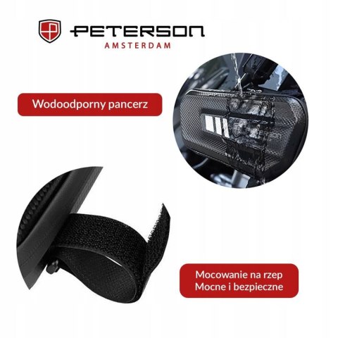 Wodoodporna torba rowerowa pod ramę - Peterson Wodoodporna torba rowerowa pod ramę - Peterson