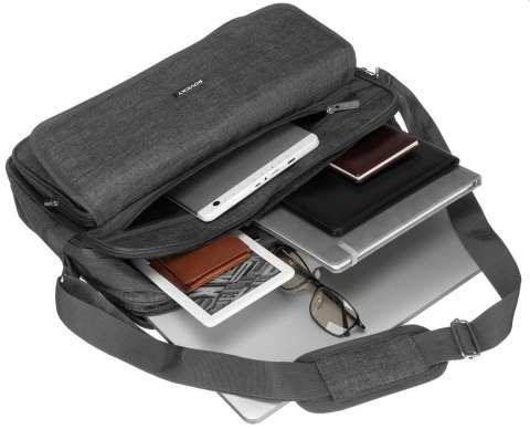 Materiałowa torba na laptopa do 15 cali - Rovicky Materiałowa torba na laptopa do 15 cali - Rovicky
