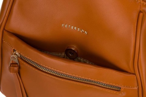 Elegancki plecak damski ze skóry ekologicznej - Peterson Elegancki plecak damski ze skóry ekologicznej - Peterson