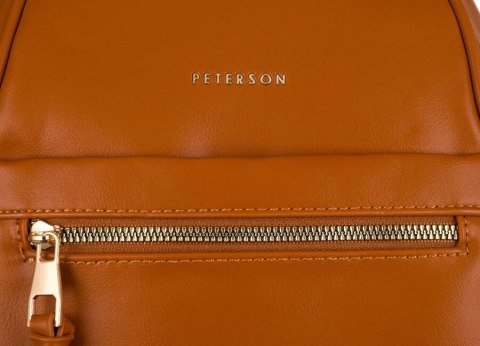 Elegancki plecak damski ze skóry ekologicznej - Peterson Elegancki plecak damski ze skóry ekologicznej - Peterson