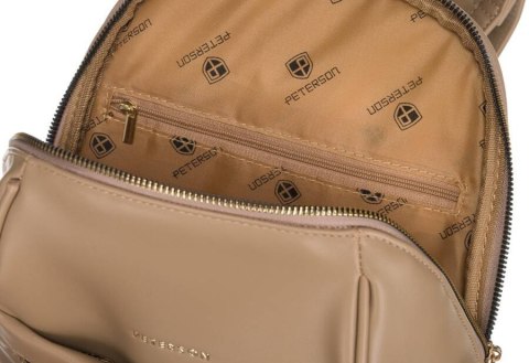 Elegancki plecak damski ze skóry ekologicznej - Peterson Elegancki plecak damski ze skóry ekologicznej - Peterson