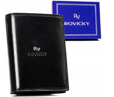 Elegancki, skórzany portfel męski - Rovicky Elegancki, skórzany portfel męski - Rovicky