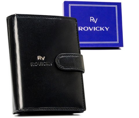 Elegancki, skórzany portfel męski - Rovicky Elegancki, skórzany portfel męski - Rovicky