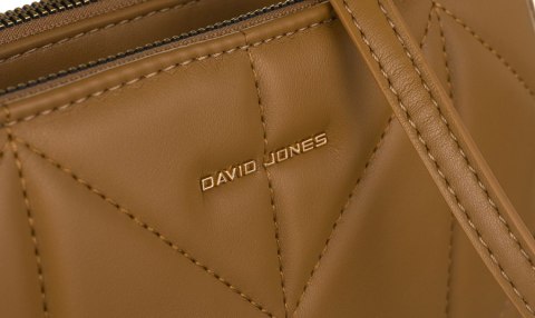 Elegancka, pikowana torebka damska ze skóry ekologicznej - David Jones Elegancka, pikowana torebka damska ze skóry ekologicznej - David Jones