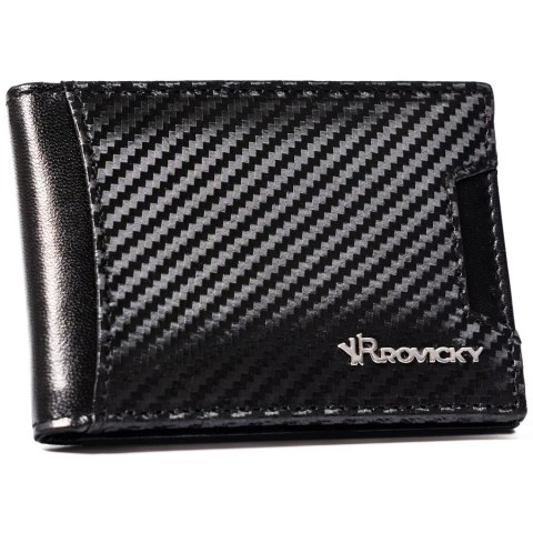 Mała banknotówka męska ze skóry naturalnej - Rovicky Mała banknotówka męska ze skóry naturalnej - Rovicky