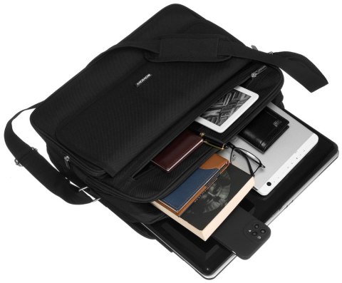 Pojemna, materiałowa torba na laptopa - Rovicky Pojemna, materiałowa torba na laptopa - Rovicky