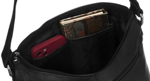 Skórzana torebka damska w zestawie z portfelem - Peterson Skórzana torebka damska w zestawie z portfelem - Peterson