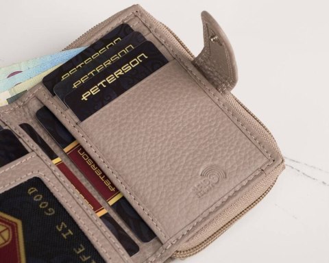 Skórzana torebka damska w zestawie z portfelem - Peterson Skórzana torebka damska w zestawie z portfelem - Peterson
