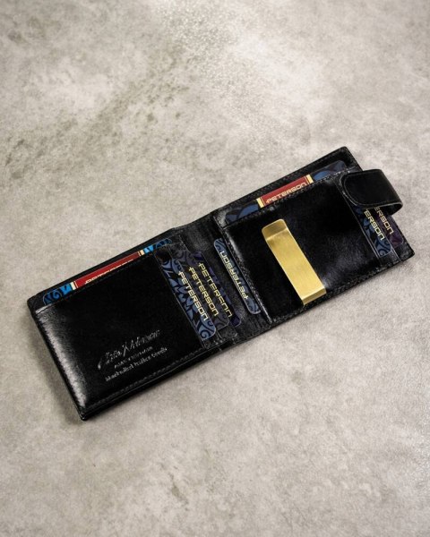 Zestaw prezentowy: skórzany portfel męski, etui i brelok - Peterson Zestaw prezentowy: skórzany portfel męski, etui i brelok - Peterson