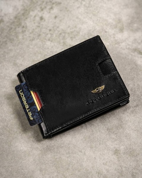 Zestaw prezentowy: skórzany portfel męski, etui i brelok - Peterson Zestaw prezentowy: skórzany portfel męski, etui i brelok - Peterson