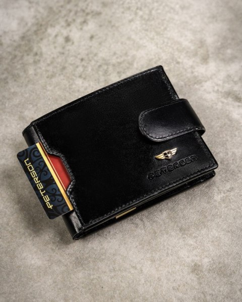 Zestaw prezentowy: skórzany portfel męski, etui i brelok - Peterson Zestaw prezentowy: skórzany portfel męski, etui i brelok - Peterson