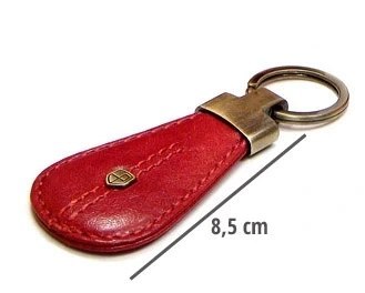 Czerwony, skórzany brelok do kluczy - Peterson Czerwony, skórzany brelok do kluczy - Peterson