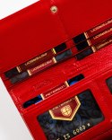 Elegancki, skórzany portfel damski na zatrzask - Peterson