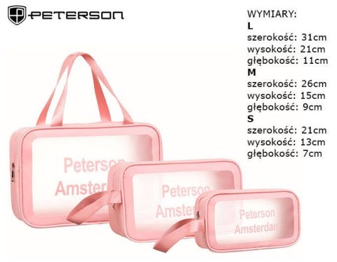 Zestaw trzech wodoodpornych kosmetyczek - Peterson Zestaw trzech wodoodpornych kosmetyczek - Peterson