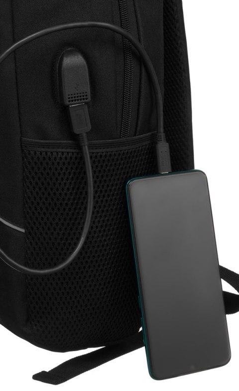 Duży, męski plecak na laptopa z portem USB - Peterson Duży, męski plecak na laptopa z portem USB - Peterson