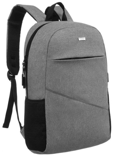 Duży, męski plecak na laptopa z portem USB - Peterson Duży, męski plecak na laptopa z portem USB - Peterson