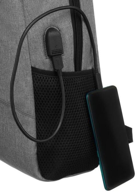 Duży, męski plecak na laptopa z portem USB - Peterson Duży, męski plecak na laptopa z portem USB - Peterson