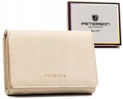 Klasyczny portfel damski ze skóry ekologicznej - Peterson Klasyczny portfel damski ze skóry ekologicznej - Peterson