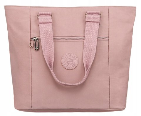 Nylonowy, pojemny shopper damski - Peterson Nylonowy, pojemny shopper damski - Peterson
