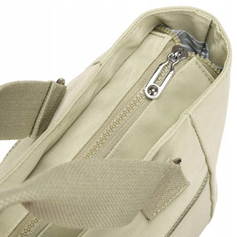 Nylonowy, pojemny shopper damski - Peterson Nylonowy, pojemny shopper damski - Peterson