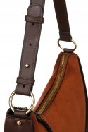 Elegancka torebka-bagietka damska ze skóry ekologicznej - David Jones