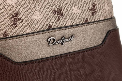 Elegancki plecaczek damski ze skóry ekologicznej - David Jones Elegancki plecaczek damski ze skóry ekologicznej - David Jones