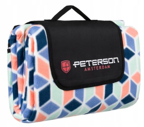 Materiałowy koc piknikowy z wodoodporną izolacją - Peterson Materiałowy koc piknikowy z wodoodporną izolacją - Peterson