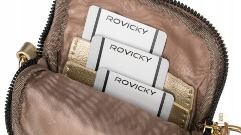Mini torebka damska ze skóry ekologicznej - Rovicky Mini torebka damska ze skóry ekologicznej - Rovicky