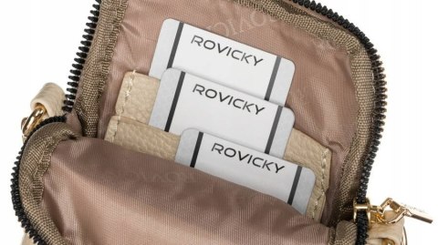 Torebko-portfel damski ze skóry ekologicznej - Rovicky Torebko-portfel damski ze skóry ekologicznej - Rovicky