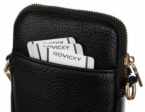 Torebko-portfel damski ze skóry ekologicznej - Rovicky Torebko-portfel damski ze skóry ekologicznej - Rovicky