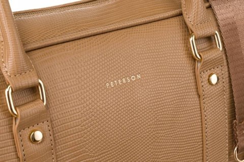 Damska torba biznesowa ze skóry ekologicznej - Peterson Damska torba biznesowa ze skóry ekologicznej - Peterson