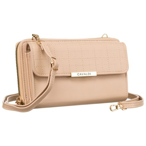 Elegancka mini torebka-portfel na długim, doczepianym pasku - 4U Cavaldi Elegancka mini torebka-portfel na długim, doczepianym pasku - 4U Cavaldi