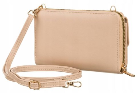 Elegancka mini torebka-portfel na długim, doczepianym pasku - 4U Cavaldi Elegancka mini torebka-portfel na długim, doczepianym pasku - 4U Cavaldi