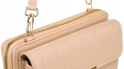 Elegancka mini torebka-portfel na długim, doczepianym pasku - 4U Cavaldi Elegancka mini torebka-portfel na długim, doczepianym pasku - 4U Cavaldi