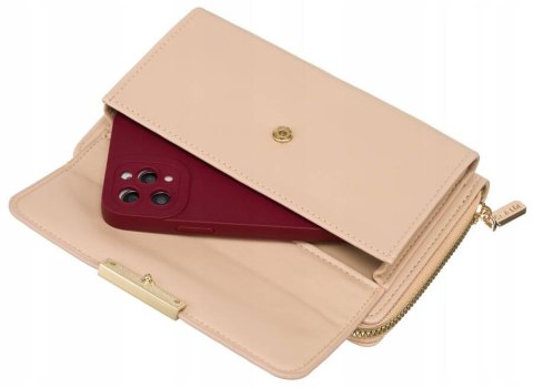 Elegancka mini torebka-portfel na długim, doczepianym pasku - 4U Cavaldi Elegancka mini torebka-portfel na długim, doczepianym pasku - 4U Cavaldi