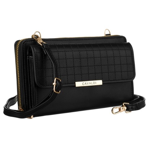 Elegancka mini torebka-portfel na długim, doczepianym pasku - 4U Cavaldi Elegancka mini torebka-portfel na długim, doczepianym pasku - 4U Cavaldi