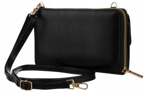 Elegancka mini torebka-portfel na długim, doczepianym pasku - 4U Cavaldi Elegancka mini torebka-portfel na długim, doczepianym pasku - 4U Cavaldi